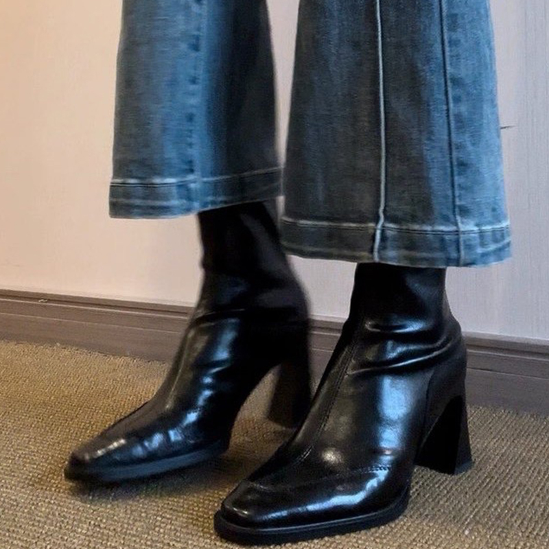 Winter Clothing For Woman - High Heels Women’s Ankle Boots Fashion