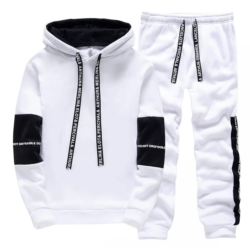 Black White Men's Tracksuit Fa - огляд і ціна Winter Clothing For
