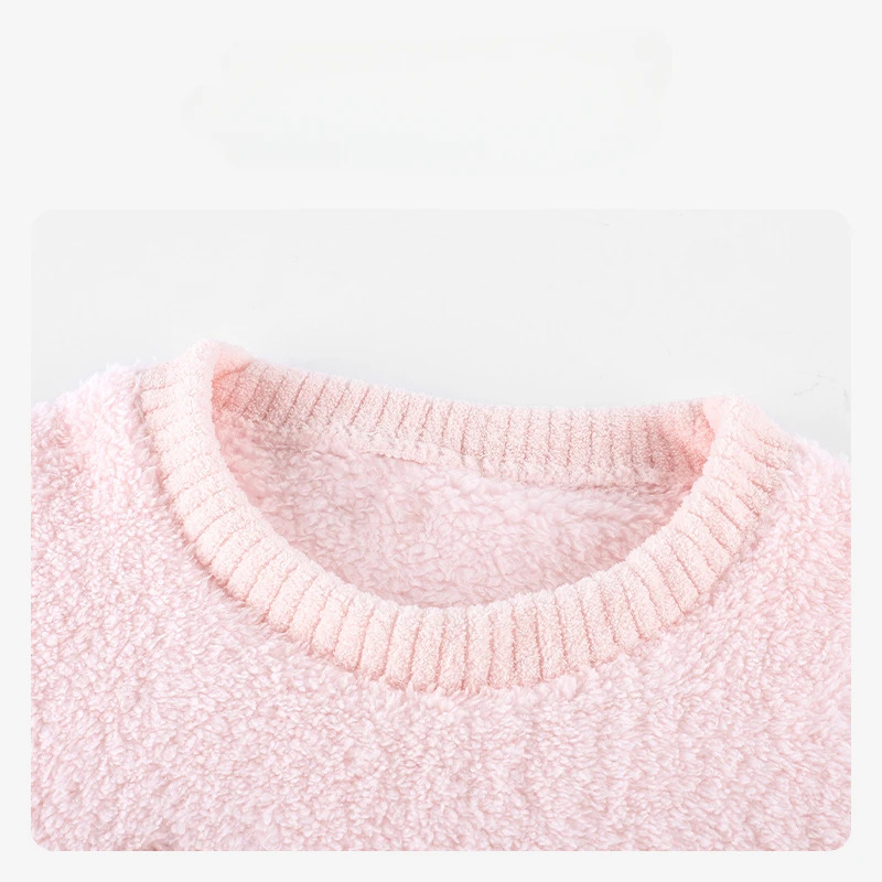 Pink Bowknot Pajamas Long Slee - огляд і ціна Winter Clothing For Woman