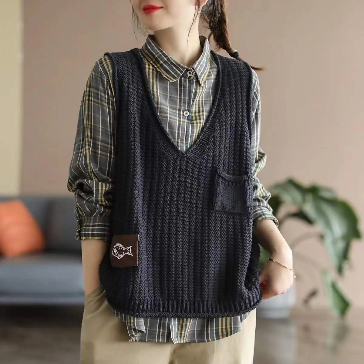 Female Sweater Solid Cropped W - огляд і ціна Winter Clothing Offer