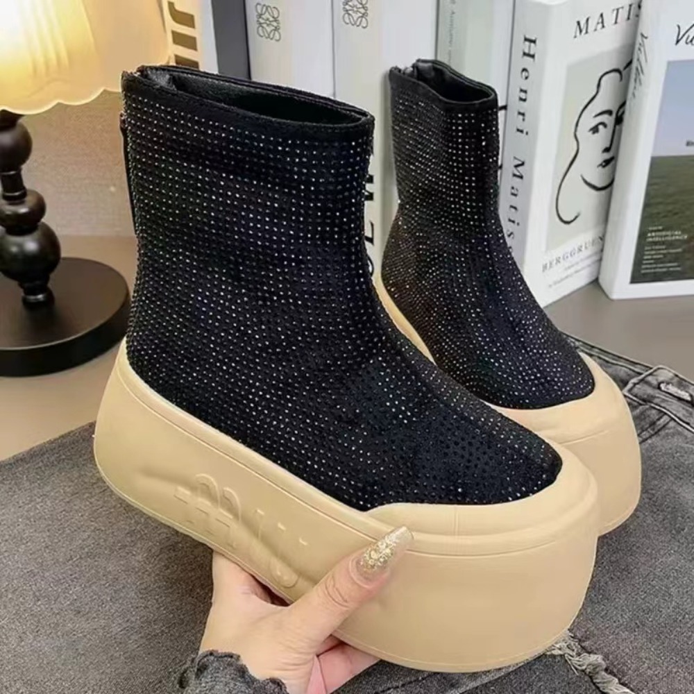 Luxury Rhinestone Woman Bootie - огляд і ціна Winter Clothing Korea