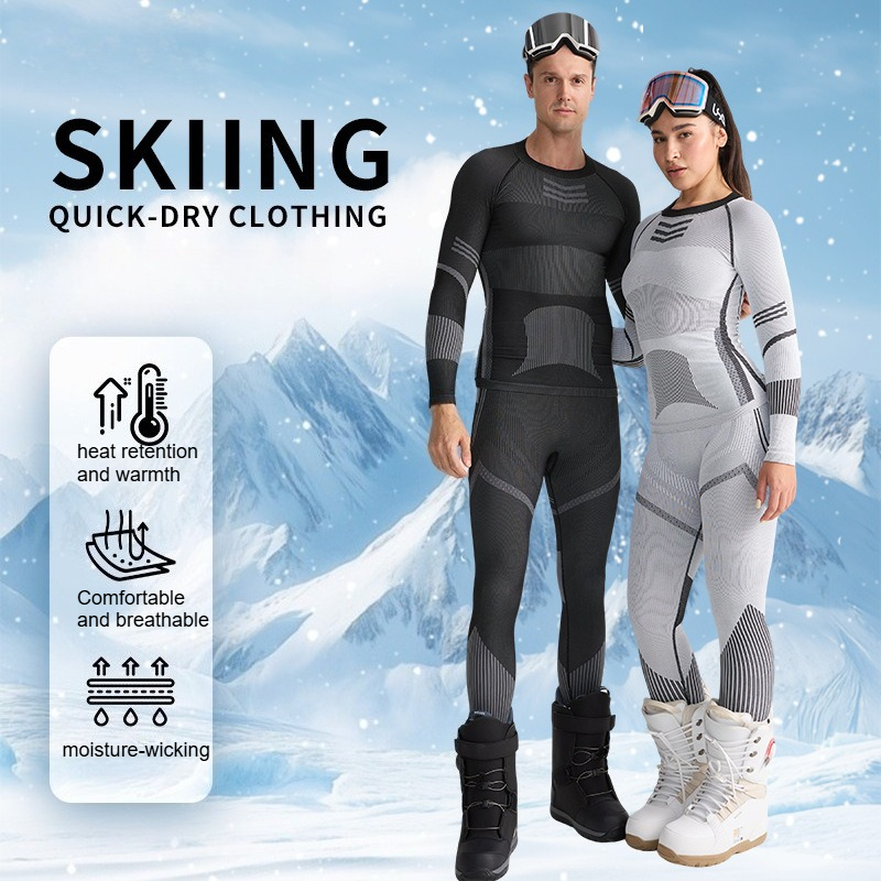 Ski Base Layer Set Men Women T - огляд і ціна Thermal Base Layer