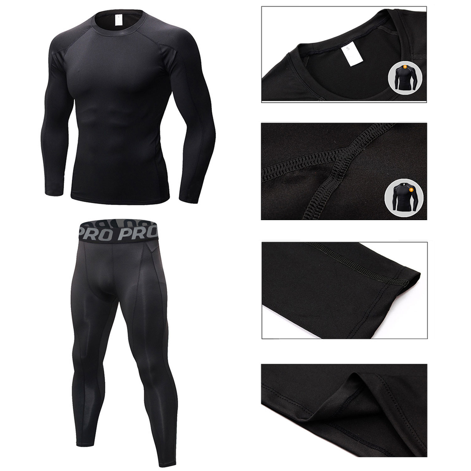 Mens Workout Compression Set P - огляд і ціна Thermal Base Layer