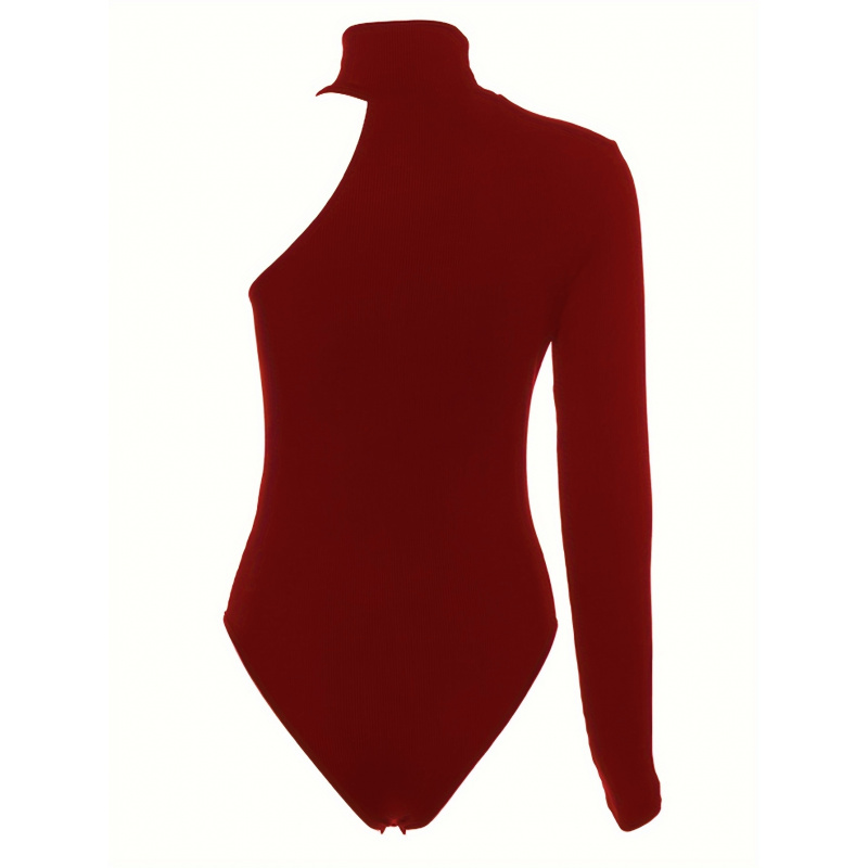 Solid Asymmetric One Shoulder  - огляд і ціна Winter Clothing For Woman