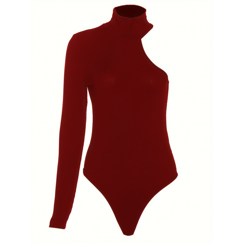 Solid Asymmetric One Shoulder  - огляд і ціна Winter Clothing For Woman