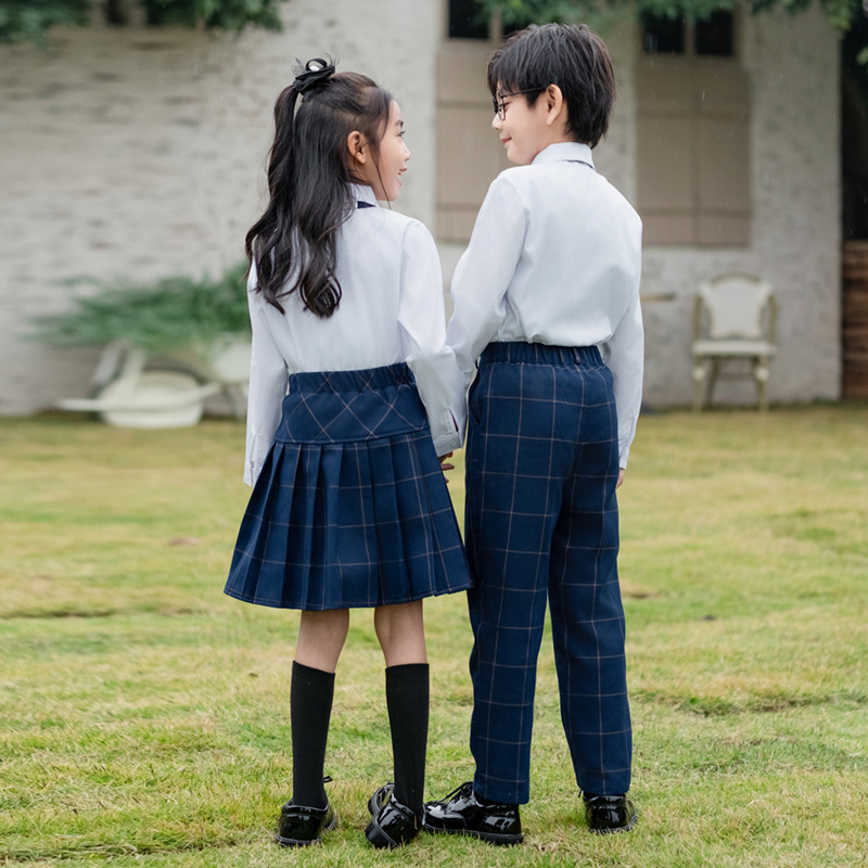 Kids British Plaid Vest Shirt  - огляд і ціна Winter Clothing Korea
