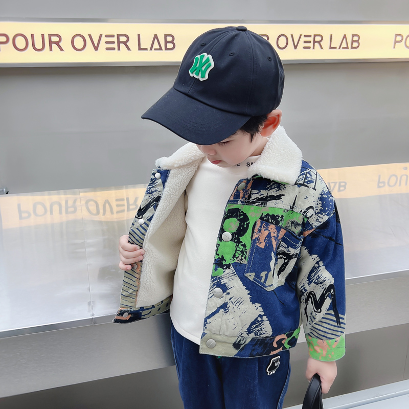 Kids Baby Warm Denim Jacket Pa - огляд і ціна Winter Clothing Drawing For Kids