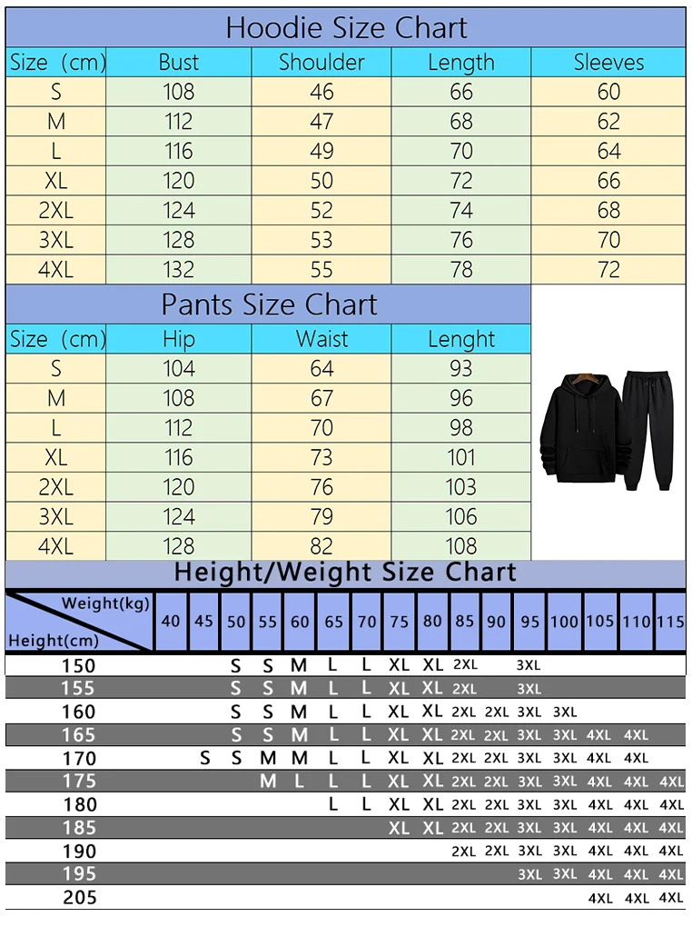 Hot Sales Men's Hoodies 2 Pcs  - огляд і ціна Winter Clothing For