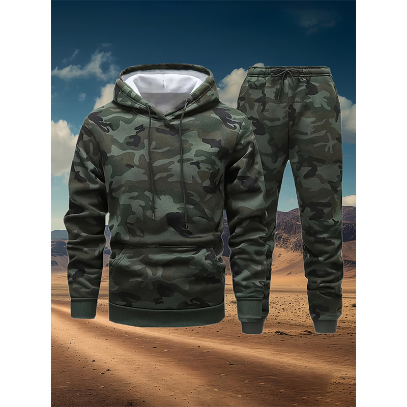 Autumn Camouflage 3D Print Hoo - огляд і ціна Winter Clothing For Woman