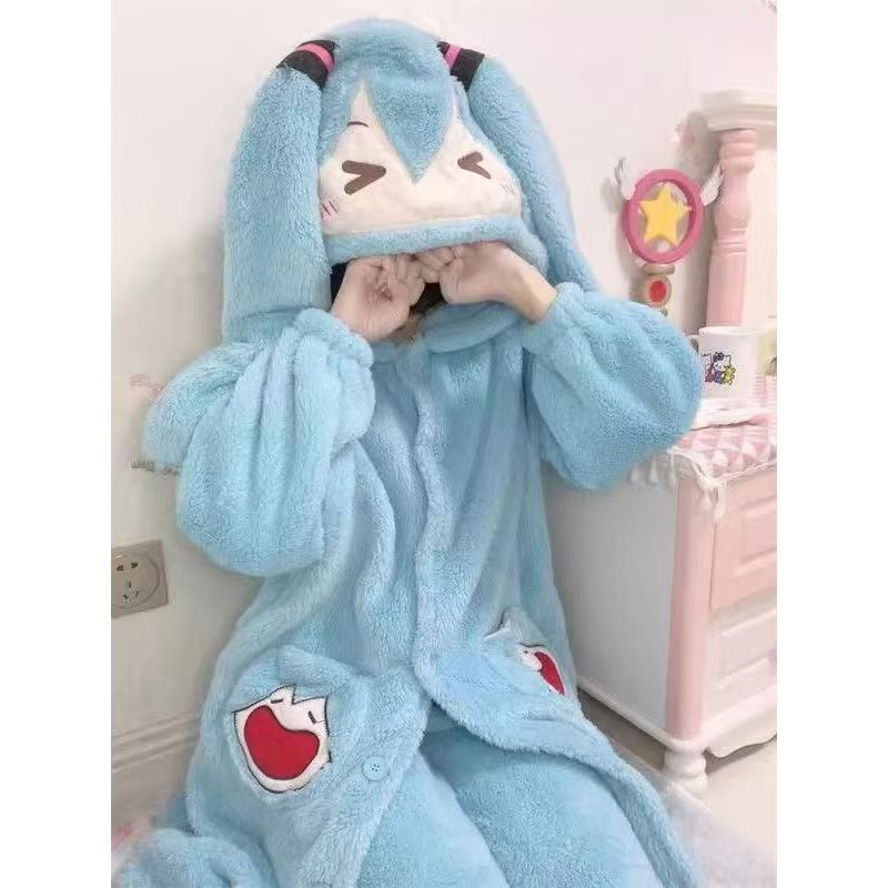 Miku Anime Pajamas Cute Winter - огляд і ціна Winter Clothing Korea