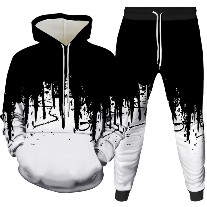 Ink Painting 3D Printed Hoodie - огляд і ціна Winter Clothing For