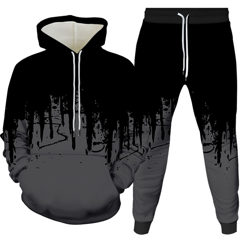 Ink Painting 3D Printed Hoodie - огляд і ціна Winter Clothing For